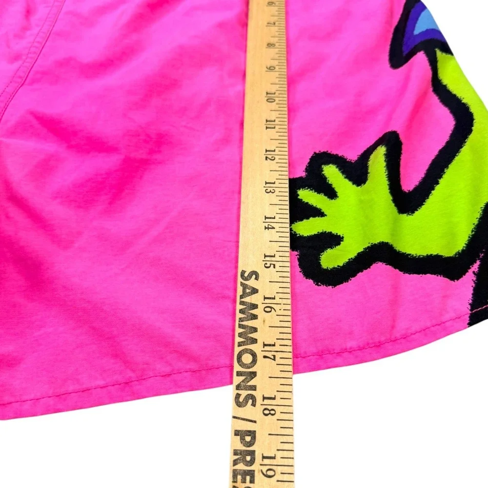 Vintage Gecko Hawaii Gecko Wrap GHV07 XXL Neon Pink Volley Swim Shorts 90s Surf